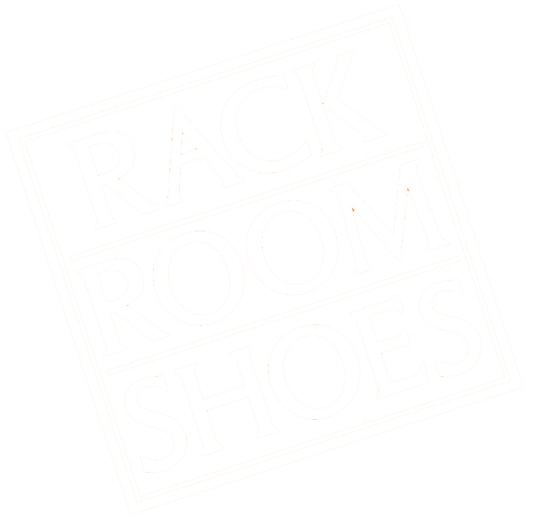 Rack Room Shoes white Logo